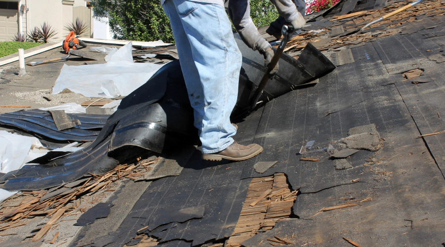 repairing an old roof